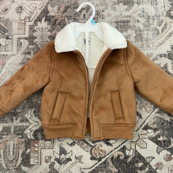 OshKosh B'Gosh Faux-Suede Sherpa Jacket - Picture 1 of 5